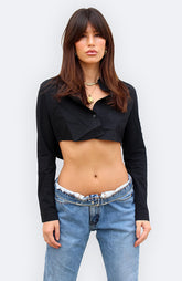 Josie Cropped Button Down